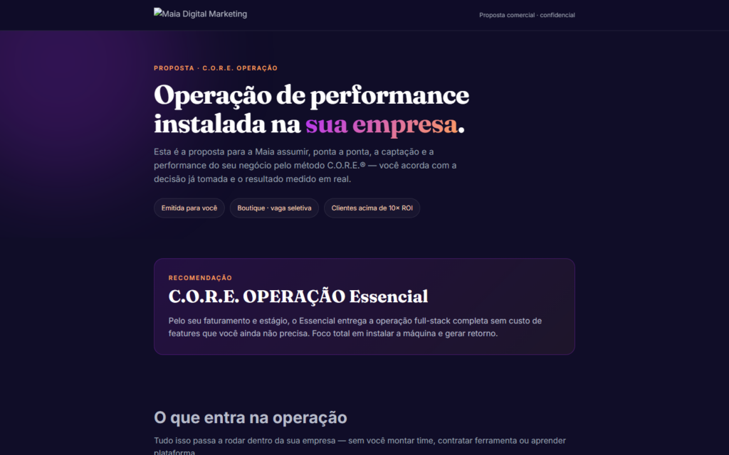 LP Proposta Comercial · C.O.R.E. 90