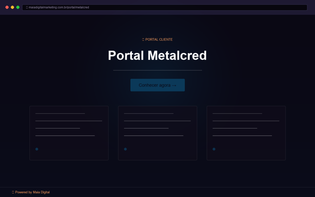 Portal Metalcred · Consórcio cooperativo