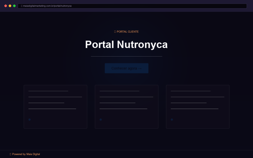 Portal Nutronyca · Nutrição premium